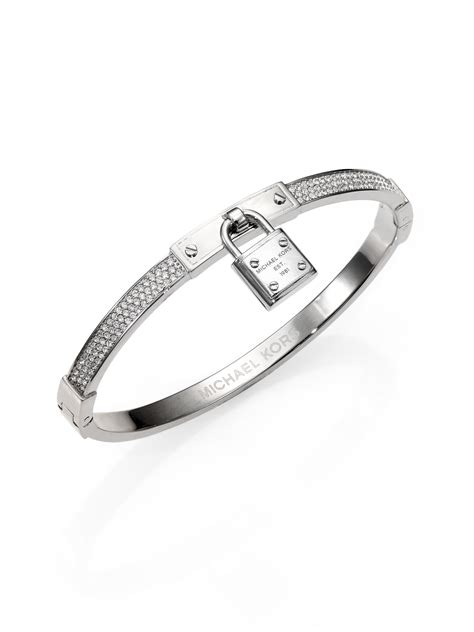 michael kors brilliance toggle silver bracelet|michael kors belt bangle bracelet.